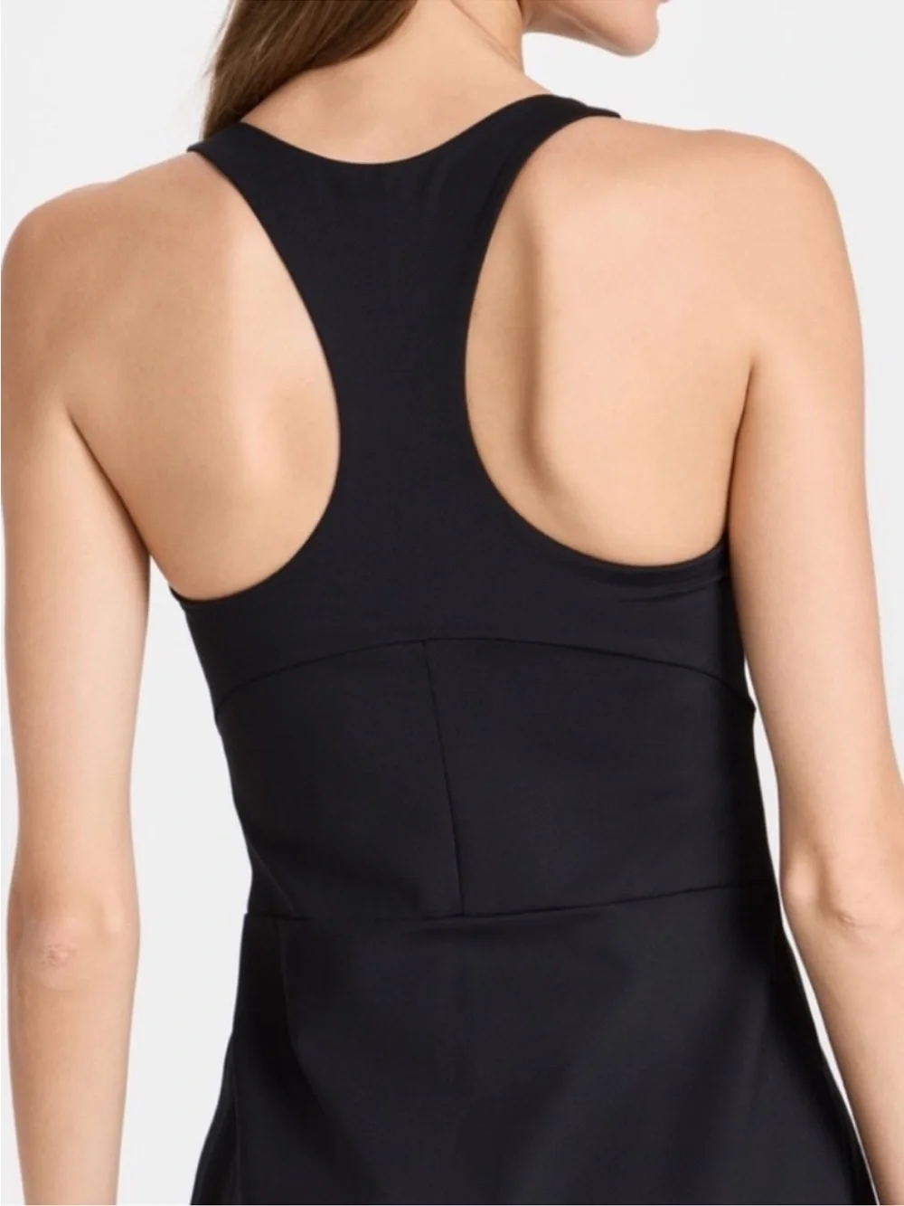 Girlfriend Collective Paloma Racerback Dress Black Size Small - Picture 2 of 8
